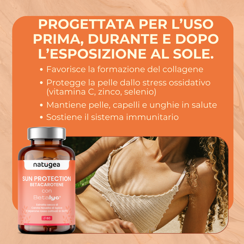 Betacarotene - Accelleratore abbronzatura
