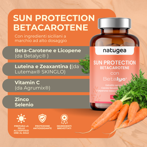 Betacarotene - Acceleratore di abbronzatura con antiossidanti