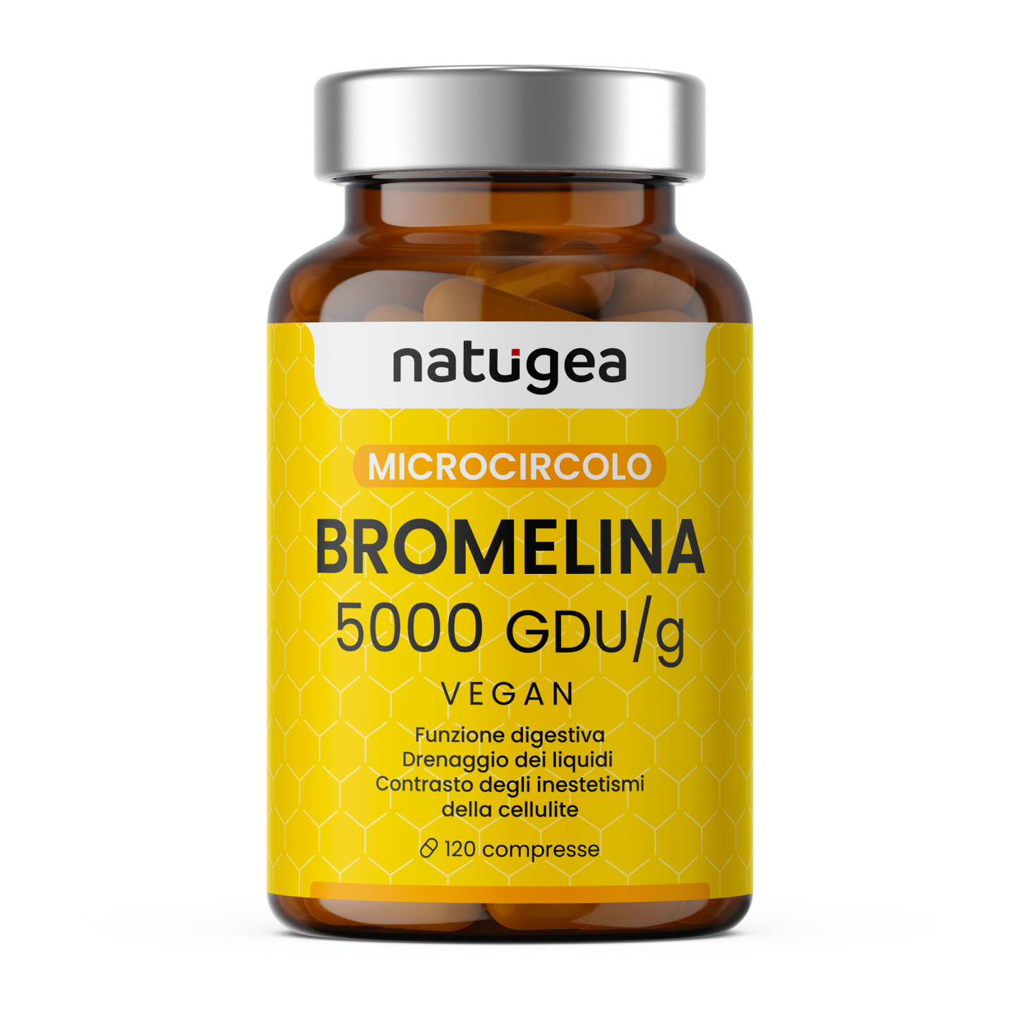 Bromelina Forte Drenante 5000 GDU/g reali. Vegana. Detox Drenante Forte Anticellulite. Una Soluzione Naturale per una Silhouette Invidiabile