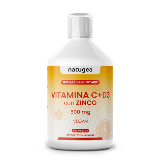 Vitamina C Liquida + D3 con Zinco - 500ml